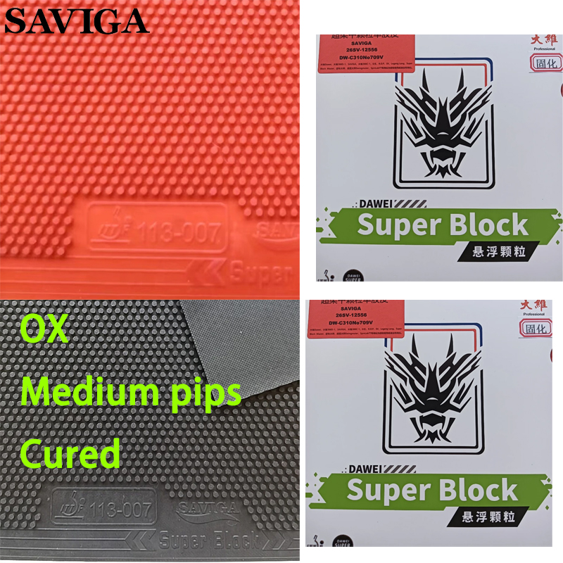 Table Tennis Rubber Protective Film - SAVIGA OX Long Pips Single Ping
