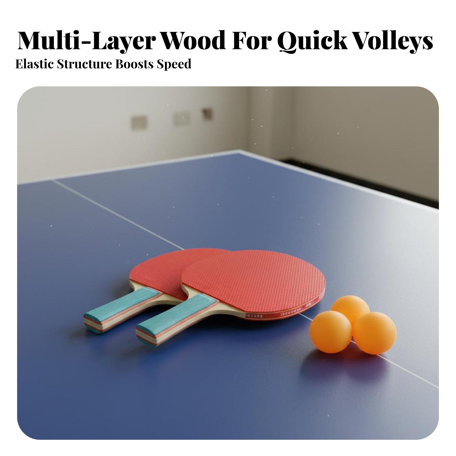 Table Tennis Kit - Racket Sport Pong Paddle and Sphere