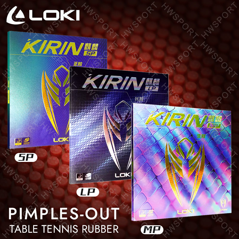 Table Tennis Rubber Protective Film - LOKI KIRIN Pimples-Out Table Tennis Rubber