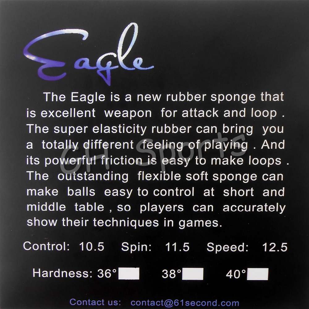 61second Eagle Pips in Table T - Table Tennis Padel 리뷰 및 가격