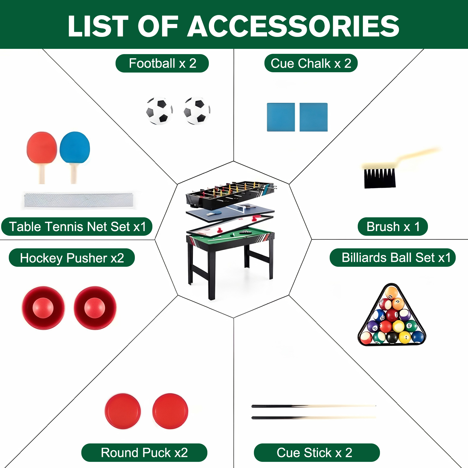 4-In-1 Combo Game Table Set wi - Table Tennis For Kids 리뷰 및 가격